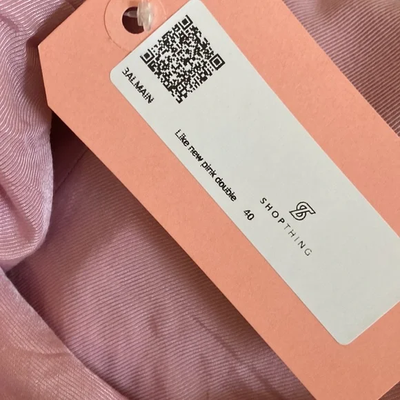 Balmain pink button embellished skirt - Picture 9 of 9